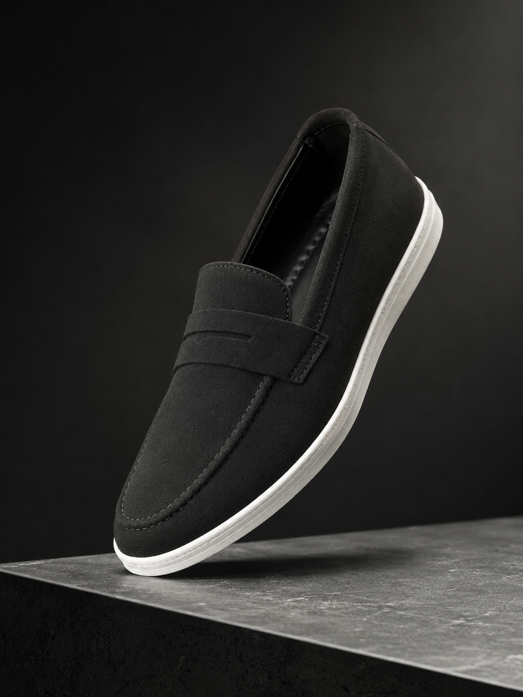 Premium Black Suede Loafer
