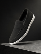 Premium Black Suede Loafer