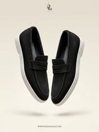 Premium Black Suede Loafer