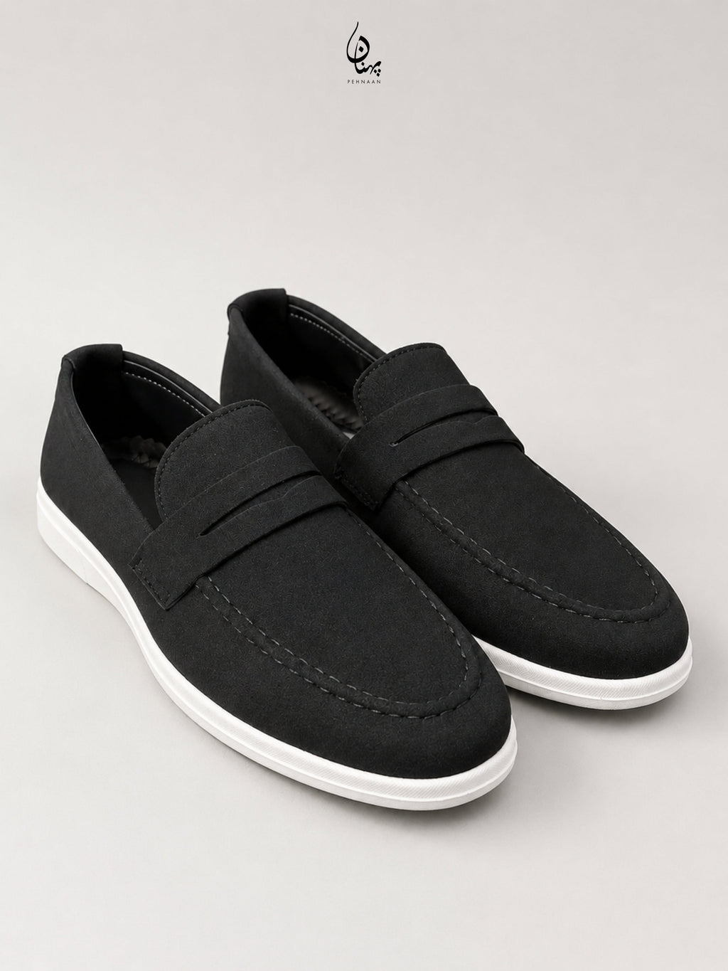 Premium Black Suede Loafer