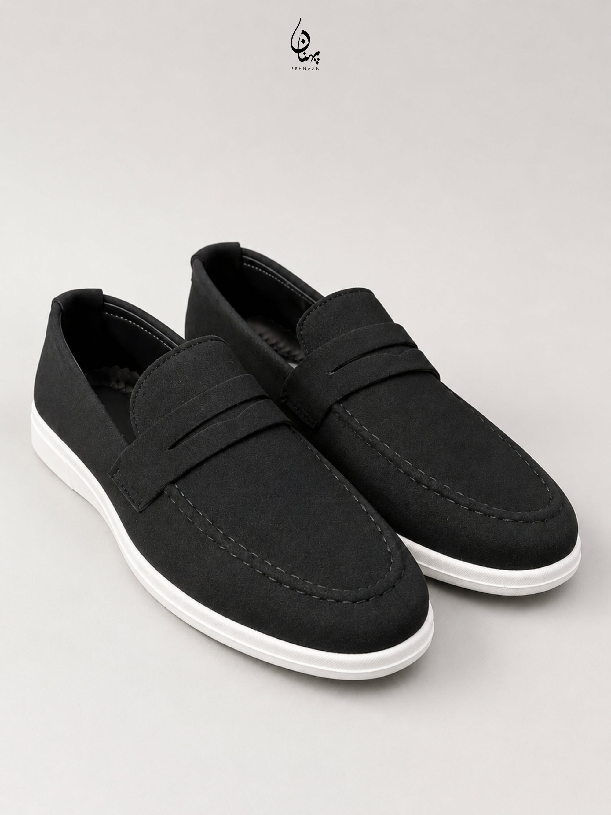 Premium Black Suede Loafer