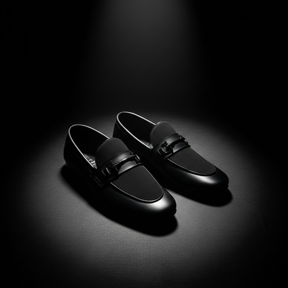 Men Premium Black Suede Loafer
