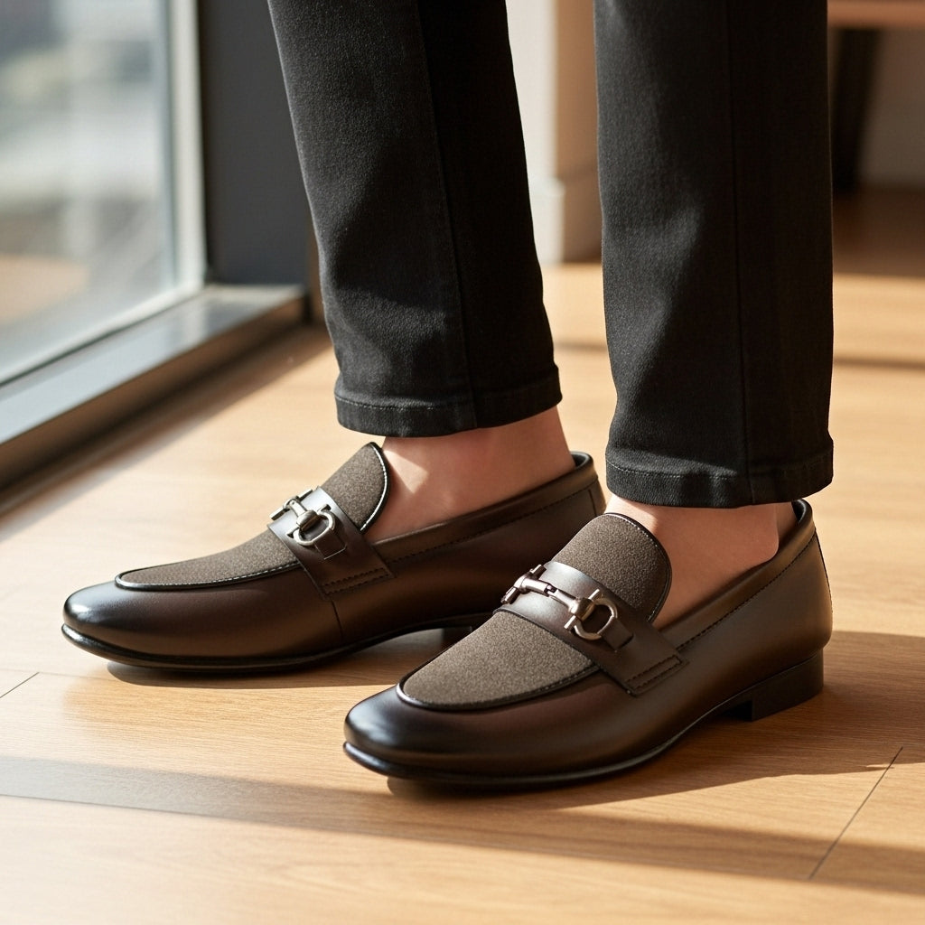 Brown Suede Touch Premium Loafer